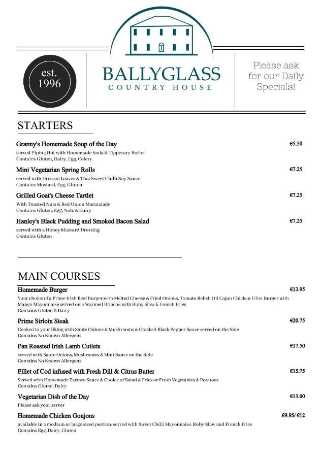 Ballyglass Country House ティペラリー エクステリア 写真